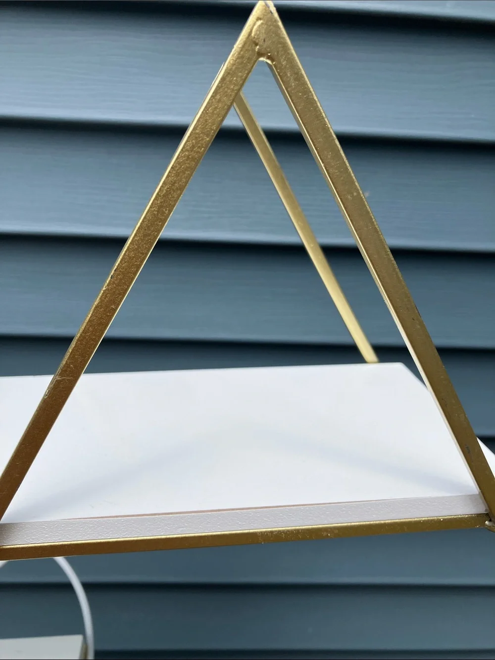 Geometric Design Wall 2 Shelf Unit Ready To Hang